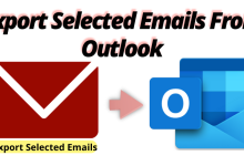 export selected emails from outlook