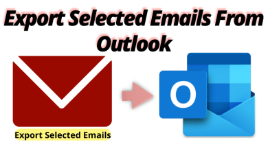 export selected emails from outlook