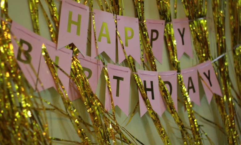 Birthday party decoration